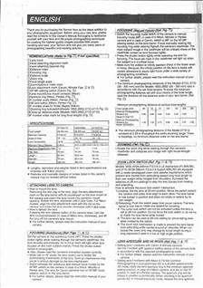 Tamron 28-200/3.8-5.6 manual. Camera Instructions.